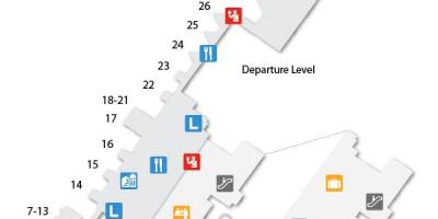 Kaart van lissabon airport terminal 1