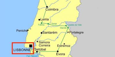 Lisboa portugal kaart